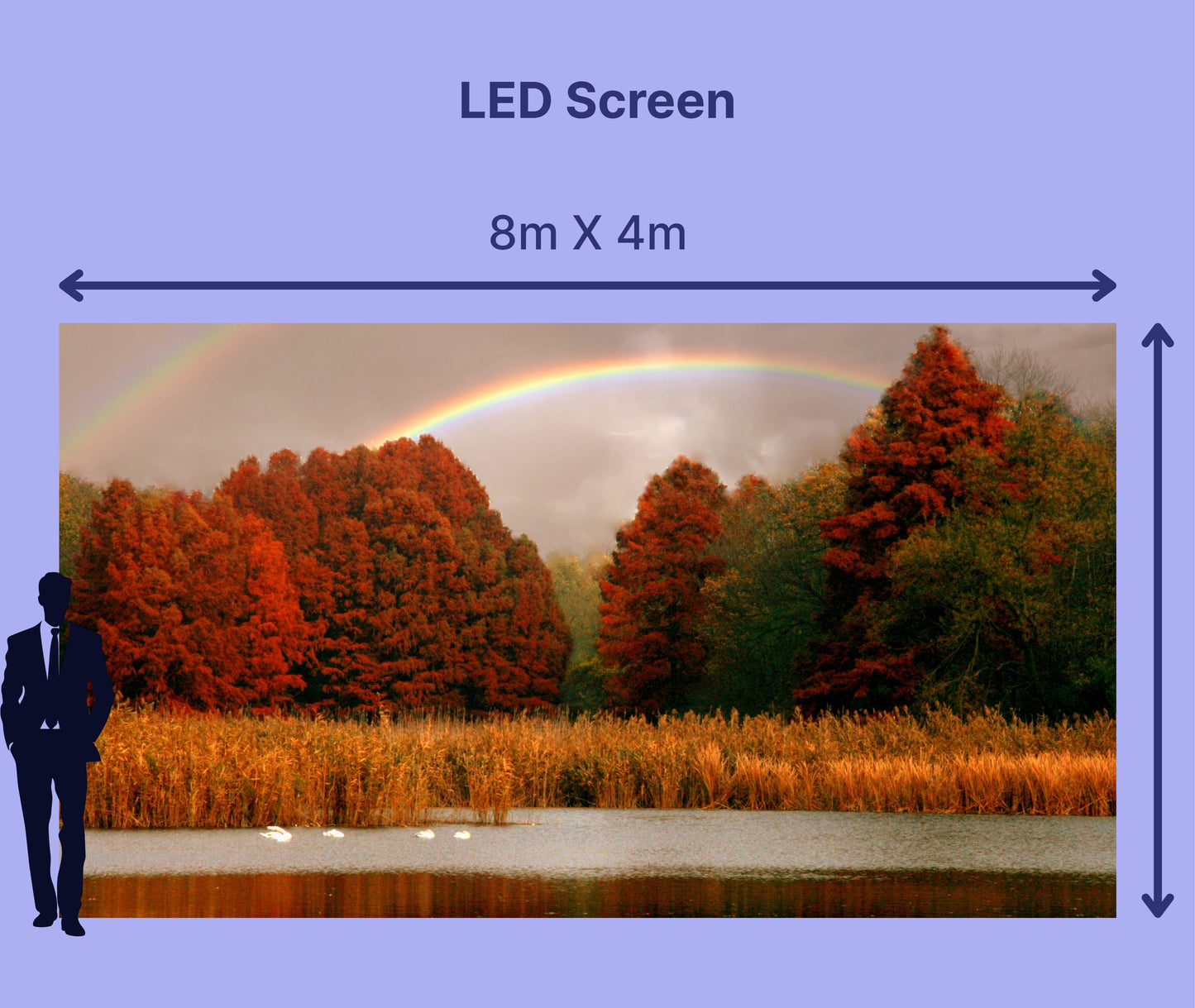 LED Screen 8m X 4m = 352"