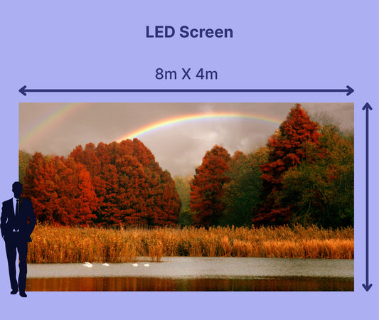 LED Screen 8m X 4m = 352"