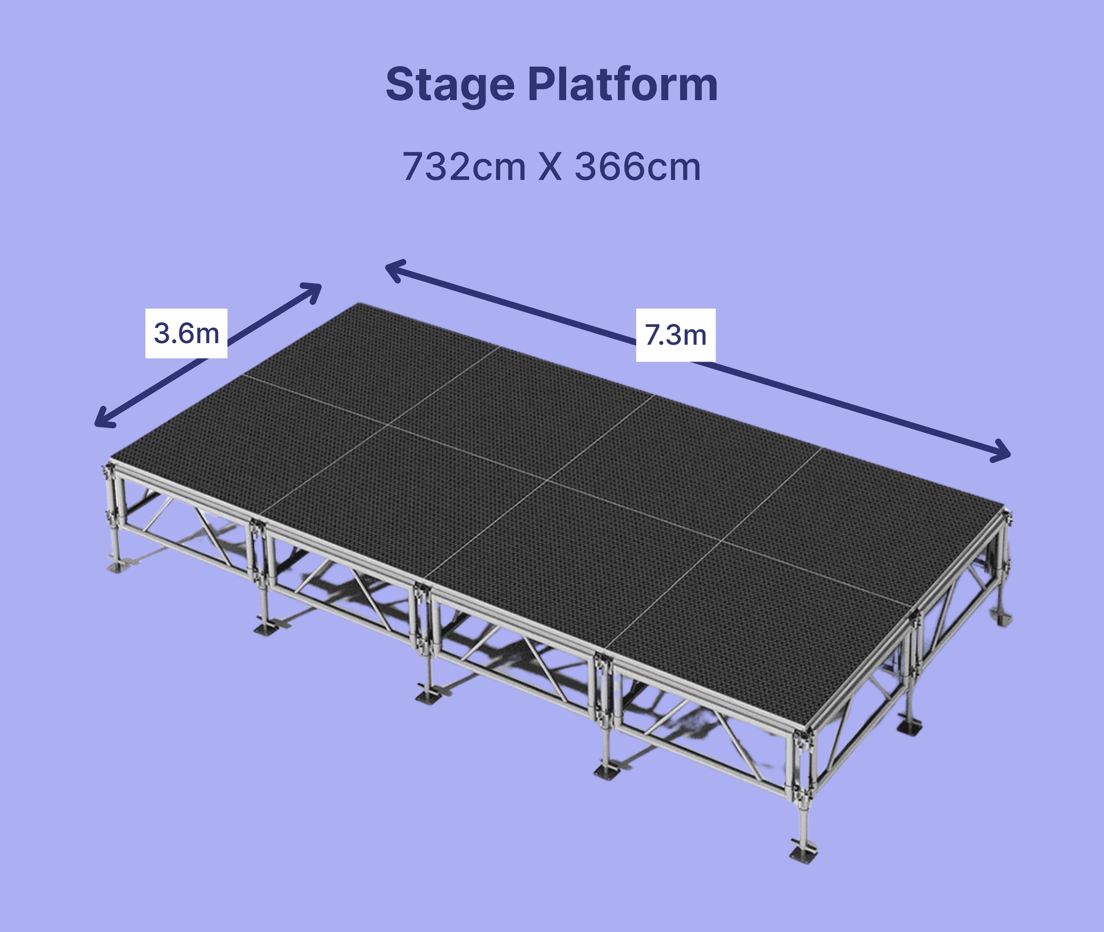 Portable Stage Platform 3.6m X 7.3m