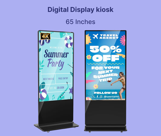 Floor Stand Digital Signage Kiosk 65"